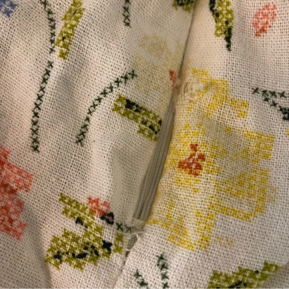 AND Puff-Sleeve Floral Straight Leg Jumpsuit Short Sleeve size 8 - Picture 15 of 15